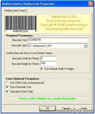 RmBarCode screenshot